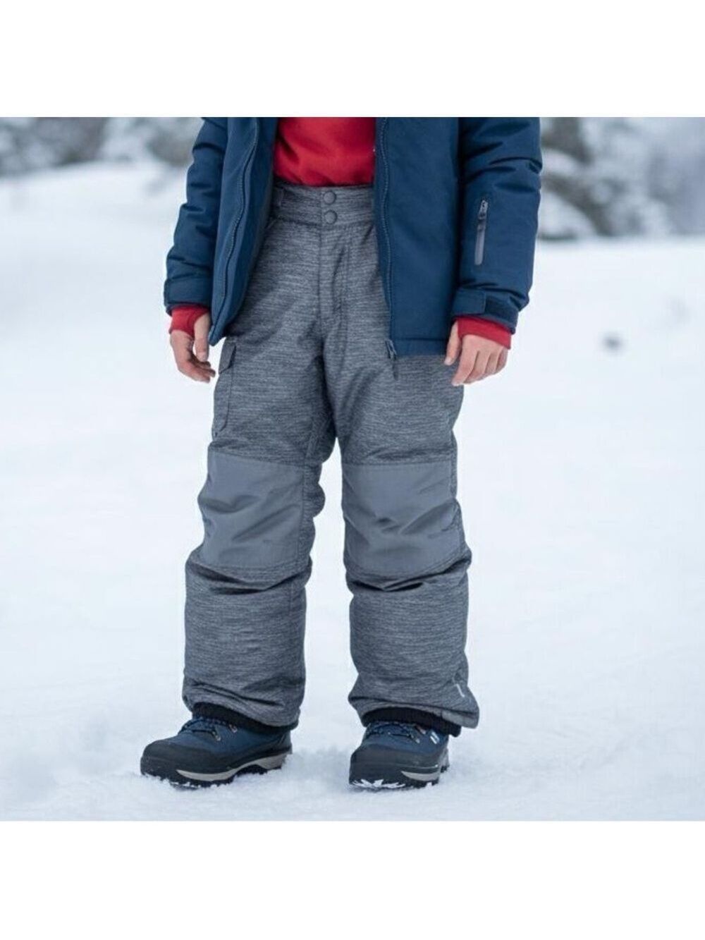 Champion Gray Insulated Snow Ski Pants Youth Size S/P 6-7 Winter